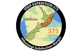 Logo of International Ocean Discovery Program (IODP) Expedition 375.